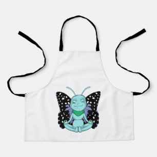 Delantal Mariposa en las piernas de streaming de yoga