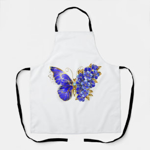 Delantal Mariposa Flor Zafiro