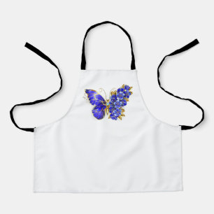 Delantal Mariposa Flor Zafiro