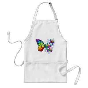Delantal Mariposa florida arcoiris