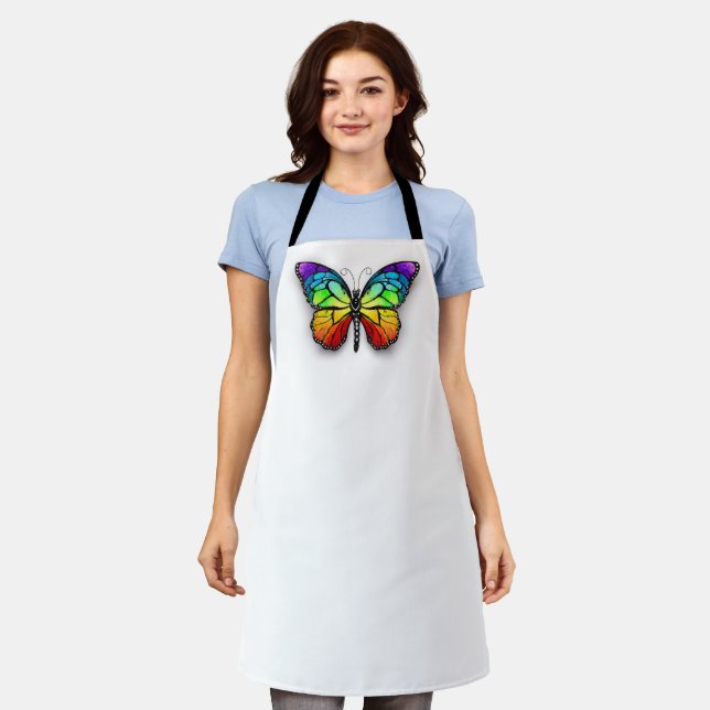 Delantal Mariposa monarca arcoíris (Gastado)