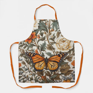 Delantal Mariposa Monarca Elegante Inspirada en William Mor