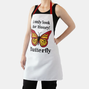 Delantal Mariposa Sólo Busco Mariposa De Miel