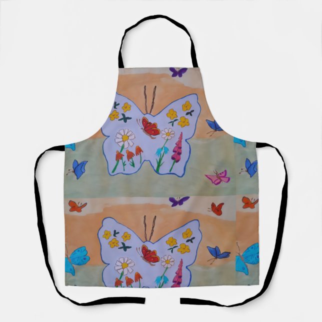 Delantal Mariposa Soñando Apron (Anverso)