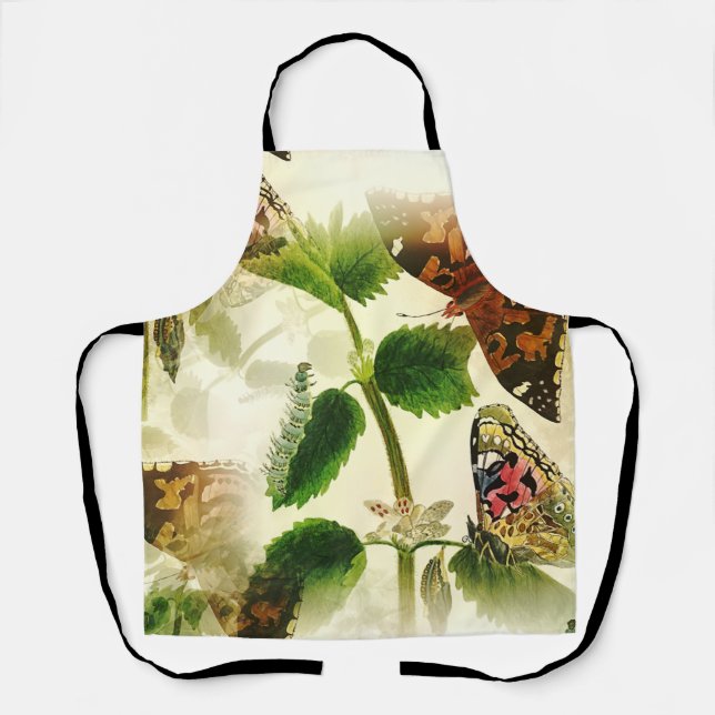 Delantal Mariposas de jardín (Anverso)