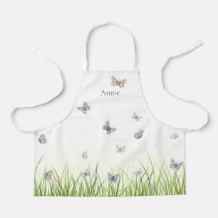 Delantal Mariposas en una Bonito de pradera soleada persona