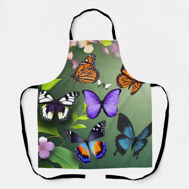 Delantal Mariposas en vuelo (Anverso)