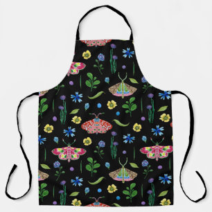 Delantal Mariposas Multicolor: Patrón brillante sin foco