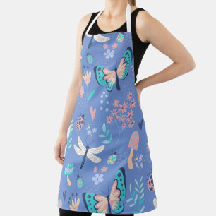 Delantal Mariposas y libélulas