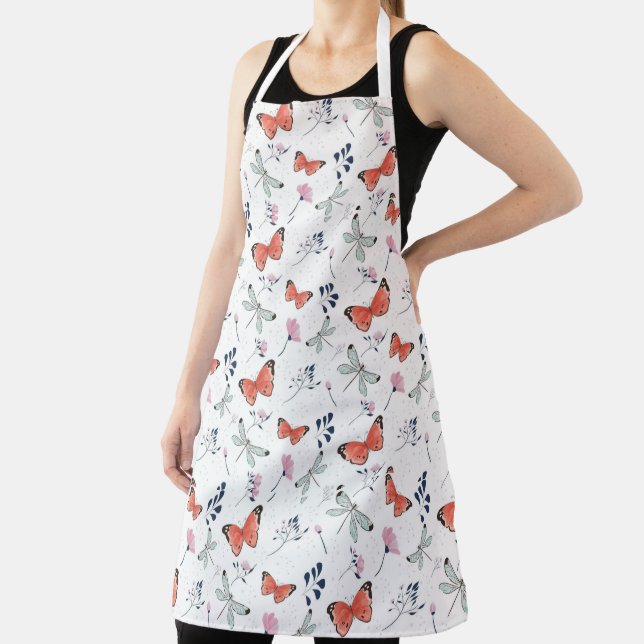 Delantal Mariposas y libélulas (in situ)