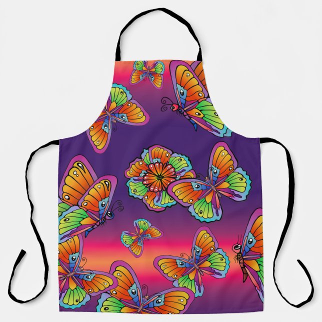 Delantal Mariposas y mariposas (Anverso)