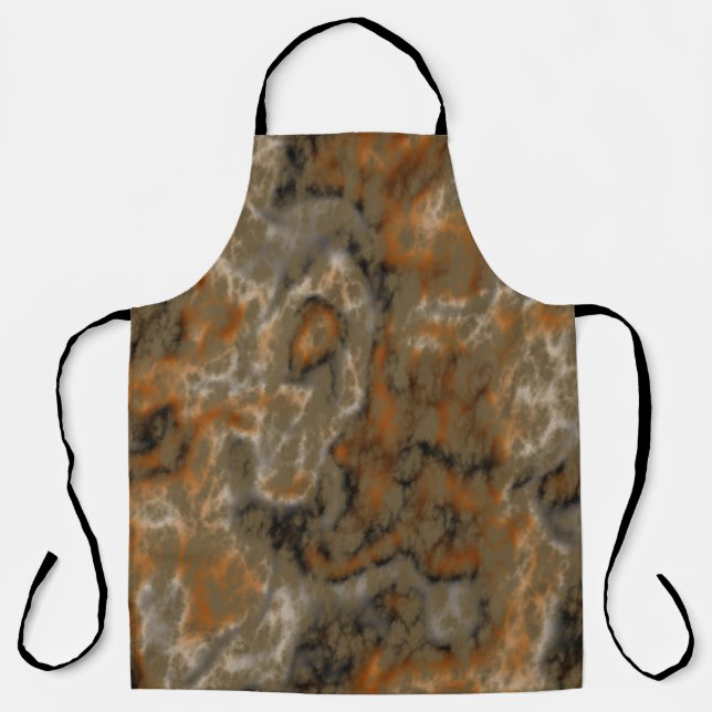 Delantal Mármol de Oliva Dorada (Anverso)