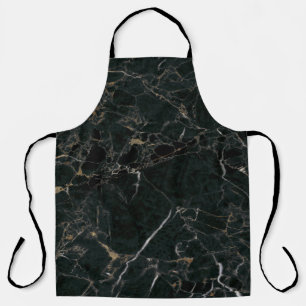 Delantal Mármol Negro Elegante: Fondo Texturizado