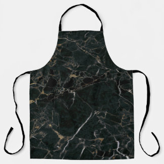 Delantal Mármol Negro Elegante: Fondo Texturizado