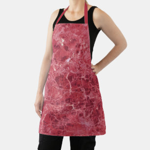 Delantal Mármol rojo de coral colorido