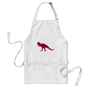 Delantal Maroon Dinosaur