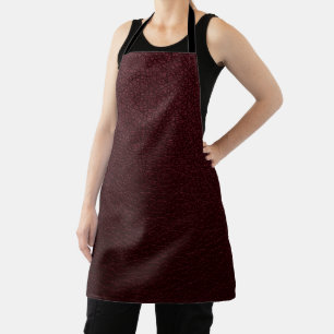 Delantal Maroon Leather