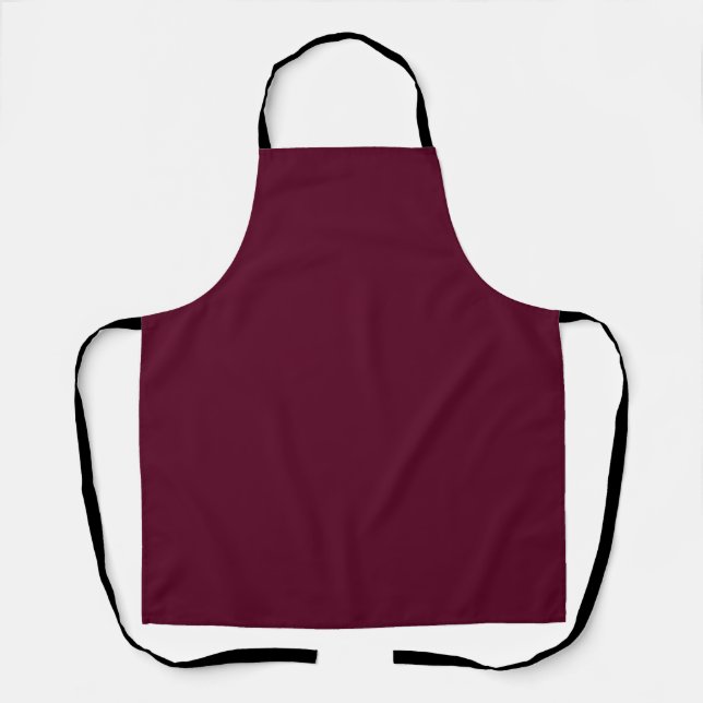 Delantal Maroon simple minimalista (Anverso)