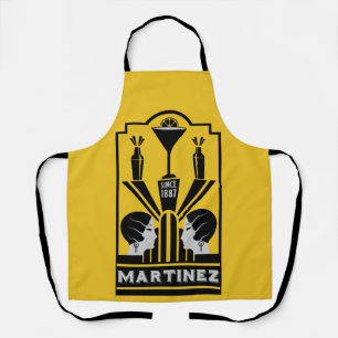 Delantal Martinez Cocktail Art Deco