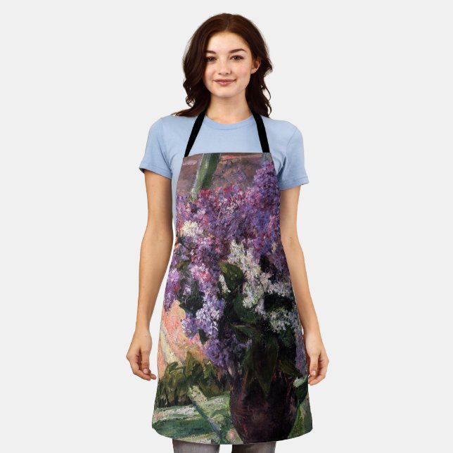 Delantal Mary Cassatt - Lilacs en una ventana (Gastado)