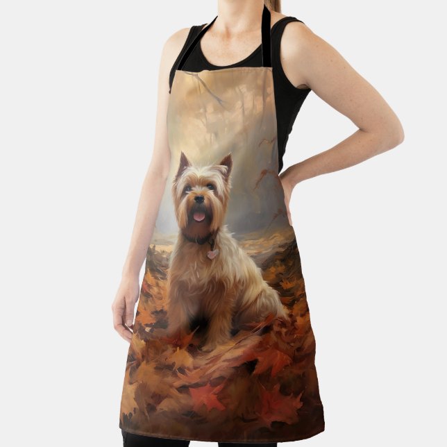 Delantal Más aterrador en otoño, las hojas se inspiran (in situ)