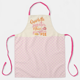 Delantal Más dulce que la calabaza Pie Moderno Caída Acción