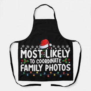 Delantal Más Probable De Coordinar Fotos Familiares Navidad