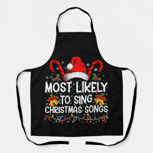 Delantal Más Probable Que Cante Canciones De Navidad