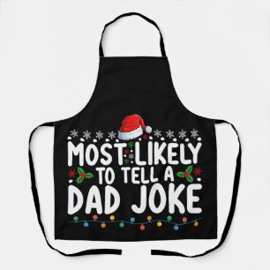 Delantal Más Propenso a Contar un Chiste de Papá Navidad Fa