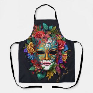 Delantal Máscara floral del Carnaval brasileño