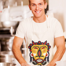 Delantal Máscara tribal de Kuba