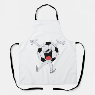 Delantal Mascota de Balón de Fútbol Sonriente