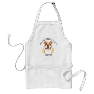 Delantal Mascota de Bulldog personalizado Groomer Apron