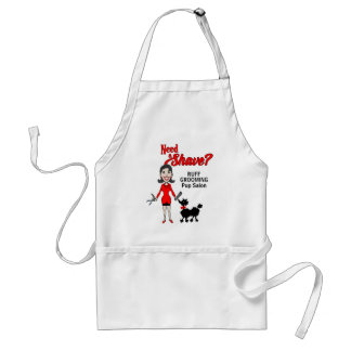 Delantal Mascota Groomer Red and Black necesita un negocio 