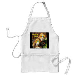 Delantal Mascotas Apron aman la paz