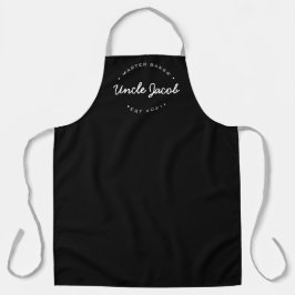 Delantal Master baker Black Personalizado Uncle Name Year