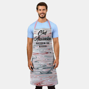 Delantal Master Chef Of The Kitchen Colorful Personalize