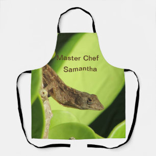 Delantal Master Chef Tropical Animal Brown Gecko