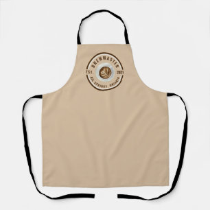 Delantal Máster de cerveza personalizado, café, capuchino, 