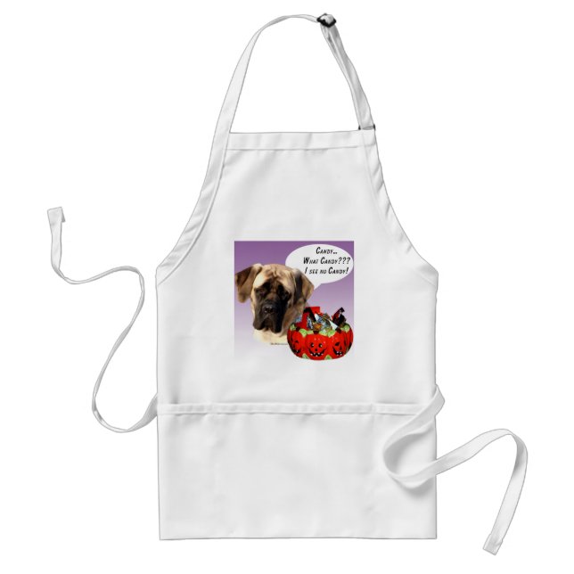 Delantal Mastiff (flauta) Candy de Halloween (Frente)