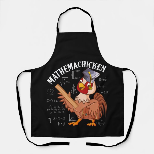Delantal Mathemachicken Math Math Aovers (Anverso)
