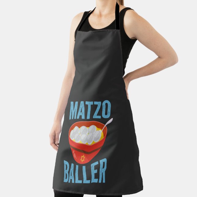 Delantal Matzo Baller Funny Golf Hanukkah Holiday Gift (in situ)