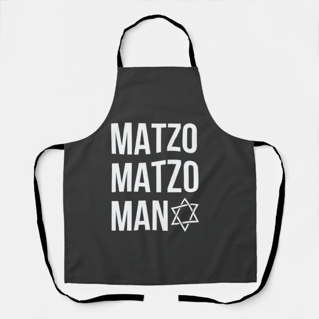 Delantal Matzo Matzo Man Hanukkah judío (Anverso)