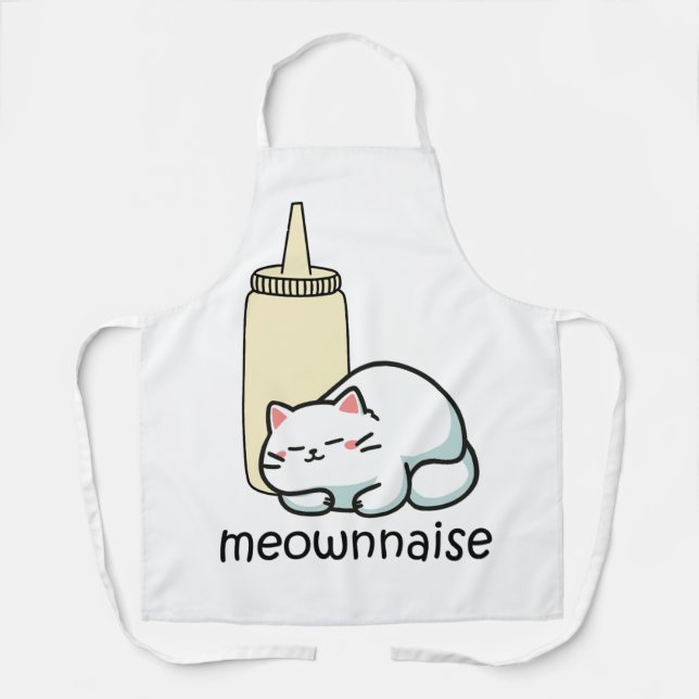 Delantal mayonesa gato meownnaise (Anverso)
