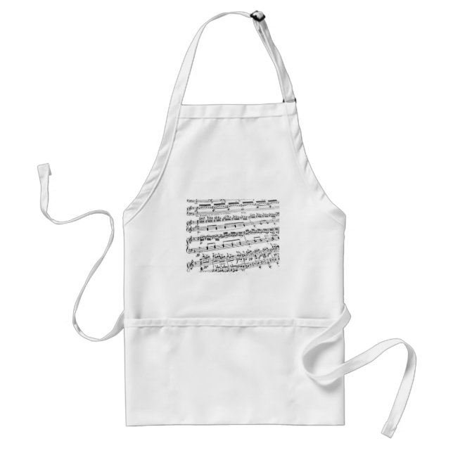 Delantal Mayor/estudiante/profesor de música (Frente)