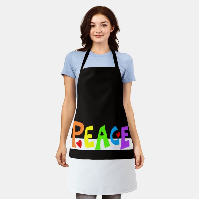Delantal MAZIPOODLES Peace Rainbow 1 (Gastado)