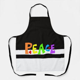 Delantal MAZIPOODLES Peace Rainbow 1