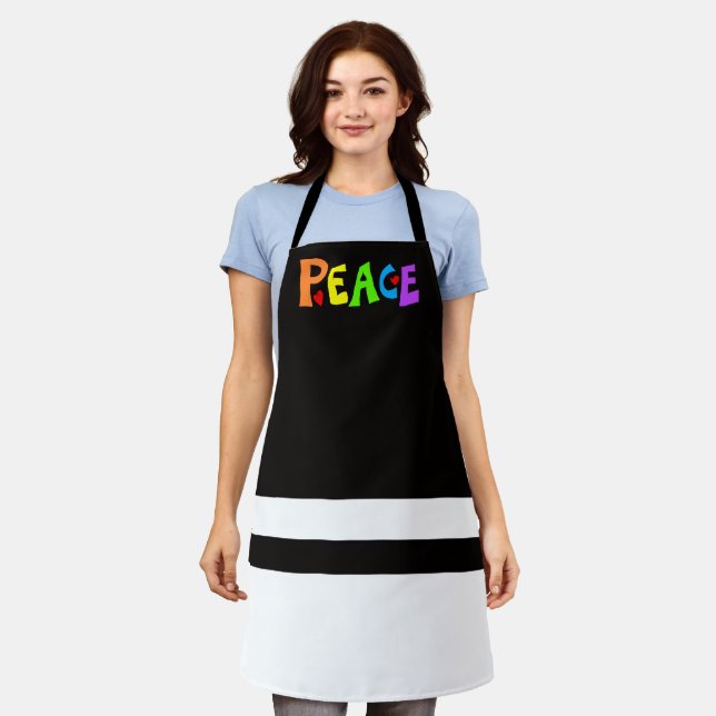 Delantal MAZIPOODLES Peace Rainbow 2 (Gastado)