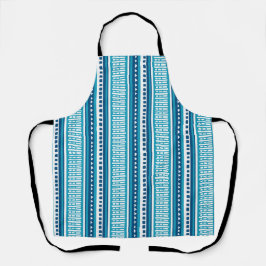 Delantal MAZIPOODLES Striped Ribbed Knitting Pattern 088 B