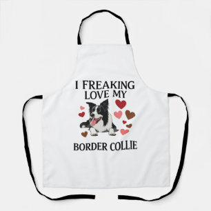 Delantal Me Encanta Border Collie Dog Hearts_1